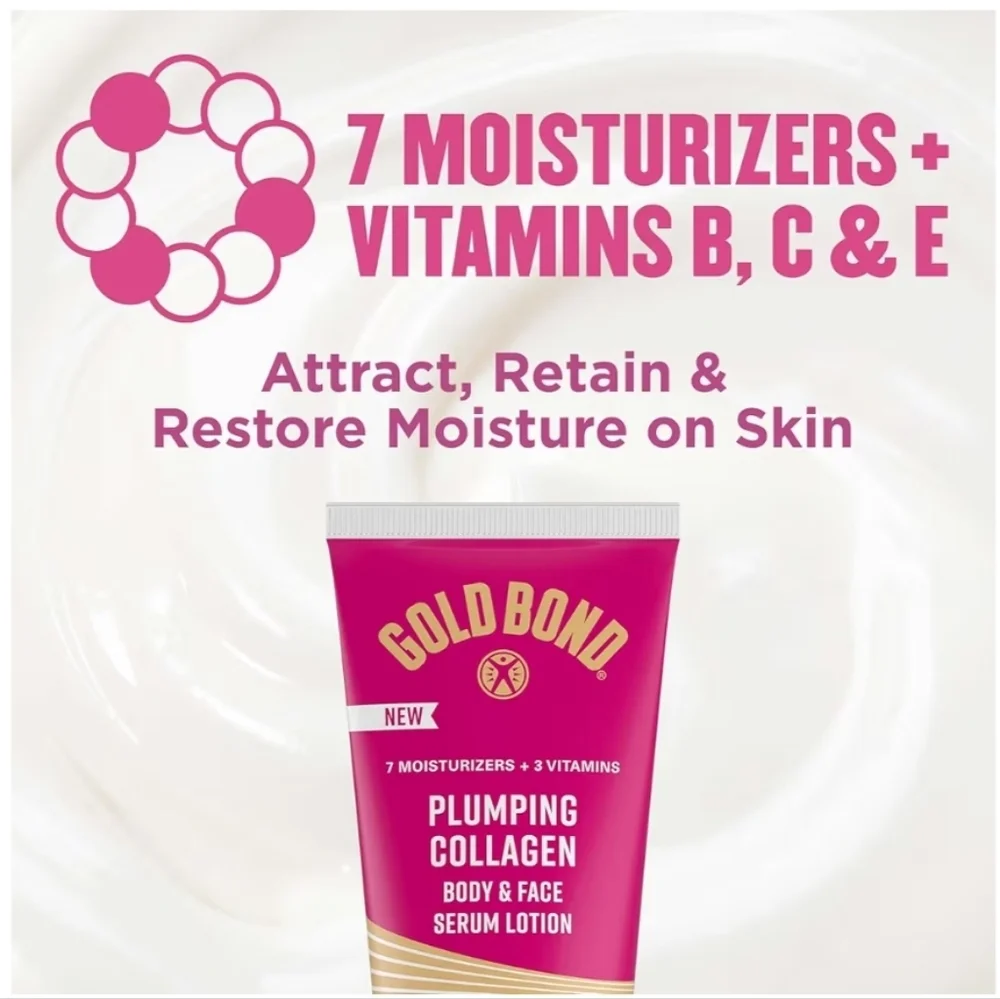 2 Pks Gold BondCollagen Body And Face Lotion